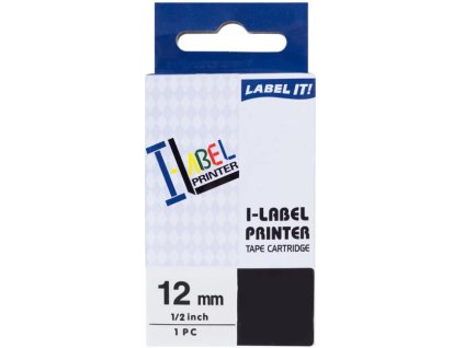 PRINTLINE kompatibilný páska s Casio XR-12GN1 12mm, 8m, čierna tlač/zelený podklad PLTC02