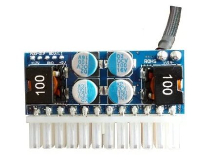 Eurocase DC/DC konvertor (in 12V/out ATX) 90W pico PSU - mini, 24pin