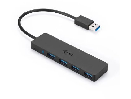 i-tec USB 3.0 SLIM HUB 4 Port passive - Black U3HUB404