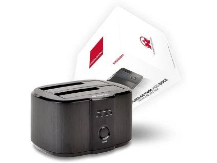 AXAGON ADSA-ST dual HDD CLONE dock, čierny
