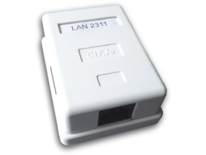 DATACOM Dátová zásuvka UTP CAT5E 1xRJ45 biela