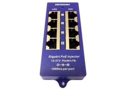 Gigabitový 4-portový PoE panel (POE-PAN4-GB)