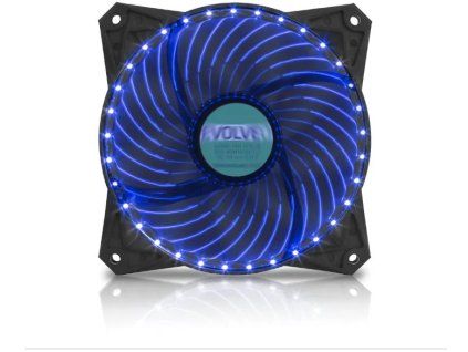 evolveo 12l2bl led 33 bodu ventilator 120mm modry ien275072