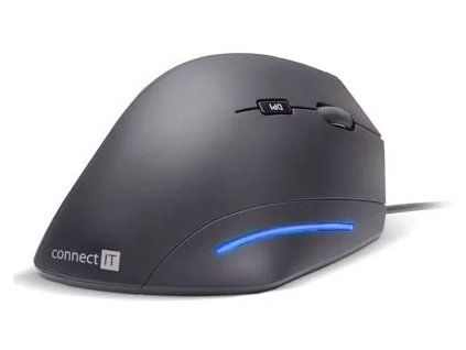 Connect IT CMO-2500-BK ergonomická vertikálna optická myš, čierna