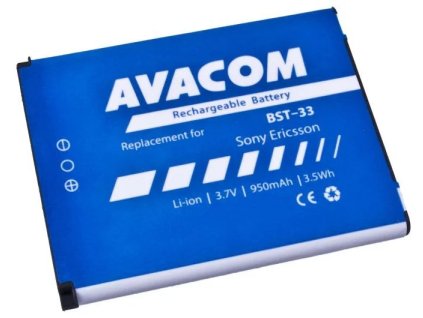 Avacom batéria pre Sony Ericsson K550i, K800, W900i Li-Ion 3,7V 950mAh (náhradná BST-33)