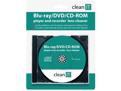 Clean IT čistiaci CD pre Blu-ray/DVD/CD-ROM prehrávače CL-320