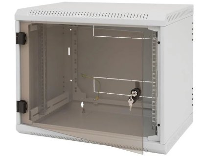 TRITON 19" rozvádzač RBA-AS6 15U/600 mm (sklo) sivý RBA-15-AS6-CAX-A1