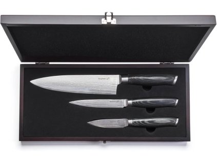G21 Gourmet Damascus sada nožov malá krabička 3ks
