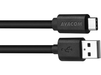 Avacom Dátový a nabíjací kábel USB - USB-C, 100 cm, čierny