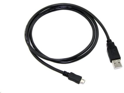 C-TECH USB 2.0 AM/microUSB, 2 m, čierna