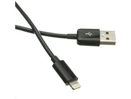 c tech usb 2 0 lightning ip5 a vyssi kabel 2m cerny ien314564