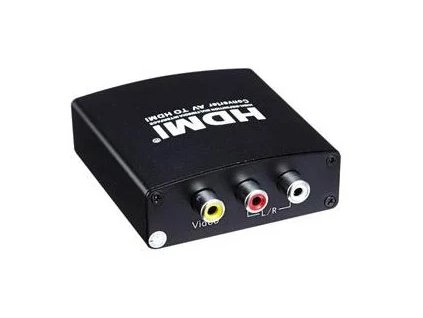 PremiumCord prevodník AV kompozitného signálu a stereo zvuku na HDMI 1080 khcon-26