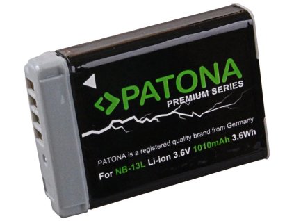 Patón PT1253 - Canon NB-13L 1010mAh Li-Ion, Premium