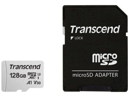 transcend microsdxc 300s 128gb adapter ien318925