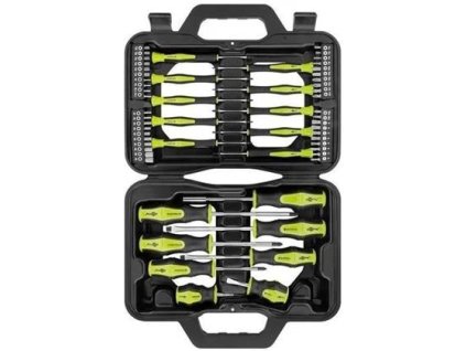 Set 58ks skrutkovačov a bitov v kufríku zn-49