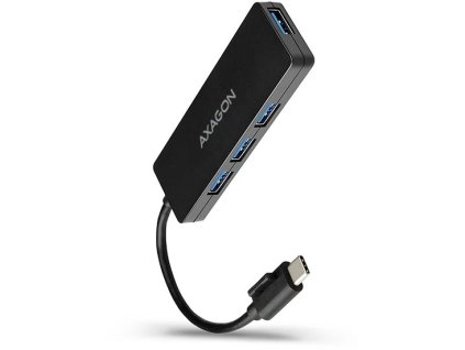 AXAGON HUE-G1C, 4x USB 3.2 Gen 1 SLIM hub, kábel USB-C