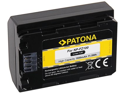 Patón PT1285 - Sony NP-FZ100 1600mAh Li-Ion
