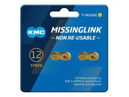 Spojka řetězu KMC X12 Ti-N rychlostí - 2ks