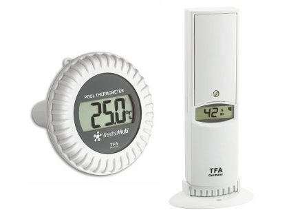 TFA bezdrôtový snímač teploty a vlhkosti s bazénovým čidlom 30.3310.02 pre WEATHERHUB TFA30.3310.02