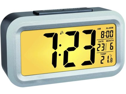 TFA rádiom riadený digitálny budík s možnosťou podsvietenie 60.2553.01 LUMIO PLUS - farba čierna TFA60.2553.01