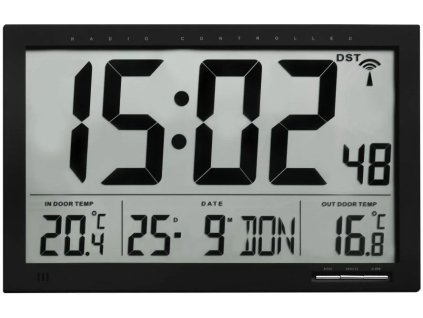 TFA nástenné hodiny s vnútornou a vonkajšou teplotou 60.4510.01 TFA60.4510.01