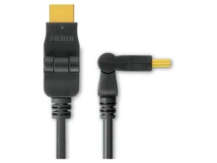 Kábel PremiumCord HDMI A - HDMI A M/M 1 m, otočné pozlátené konektory