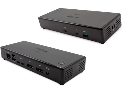 I-TEC Thunderbolt3 Dual DisplayPort 4K Docking Station, Power Delivery 85W, kompatibilný s USB-C TB3CDUALDPDOCKPD
