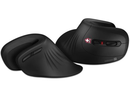 Connect IT FOR HEALTH ergonomická vertikálna myš, bezdrôtová CMO-2900-BK