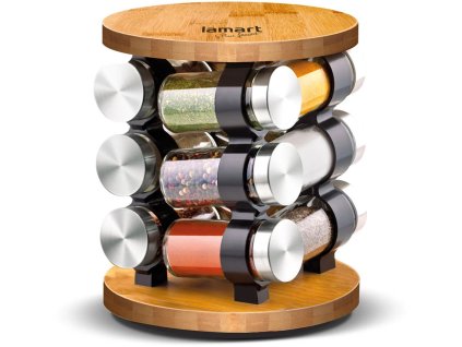 Lamart LT7051 Sada korenín Sapor na otočnom stojane, 12 ks