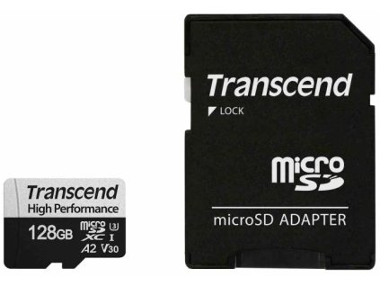 Transcend microSDXC 330S 128GB + adaptér TS128GUSD330S