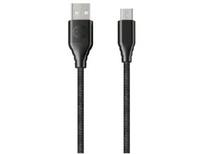 Datový kabel Forever Core USB/microUSB 1,5m 3A textilní černý
