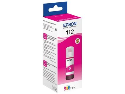 Epson EcoTank 112 Magenta, purpurová C13T06C34A