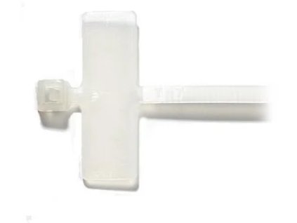 SOLARIX Sťahovacia opasok s popisovateľným štítkom, 2,4 x 103 mm, biely (100ks) SXSPS-103-WH