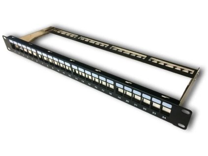 DATACOM Patch panel 19" neosadený 24 port 1U BK / VL 3310
