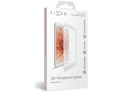 Fixed Ochranné tvrdené sklo 3D Full-Cover pre Apple iPhone 7/8/SE (2020), biele FIXG3D-100-033WH