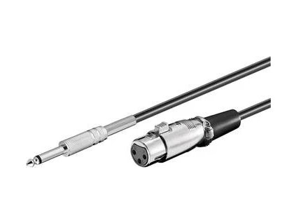 Kábel Jack 6.3mm-XLR M/F 6m kjackxlr01
