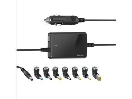 Hama univerzálna napájací adaptér pre notebook do auta, 15-19 V, 70 W, slim 200008