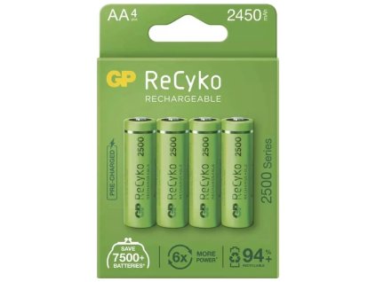 Nabíjacie batérie GP ReCyko 2500 AA (HR6), 4 ks 1032224250