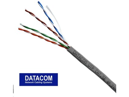 DATACOM UTP drôt CAT5E LSOH,Dca-s2d2a1 305m box šedý 1105
