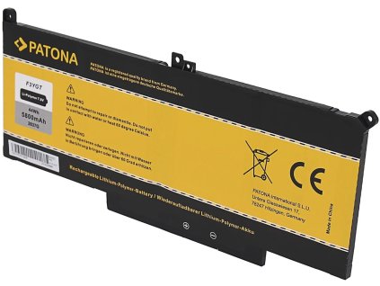Patón PT2837 - Dell Latitude E7270 / E7470 5800mAh Li-Pol 7,6V