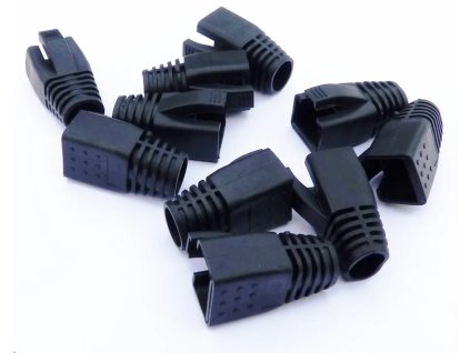 DATACOM RJ45 zástrčky (CAT6A,CAT7) čierne (10ks)