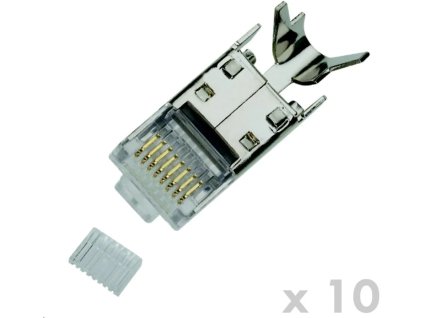 KONEKTOR 8p8c RJ-45 STP Cat7(6A) drôt 10Ks 4146