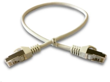 DATACOM Patch kábel S/FTP CAT6A 0,5m sivý