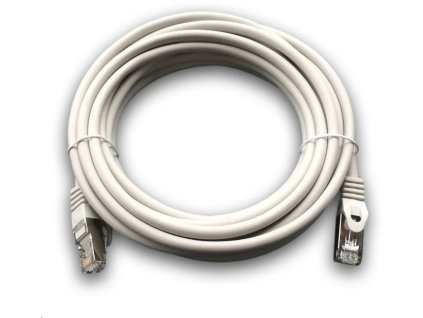 DATACOM Patch cord S/FTP CAT6A 5m šedý 1694