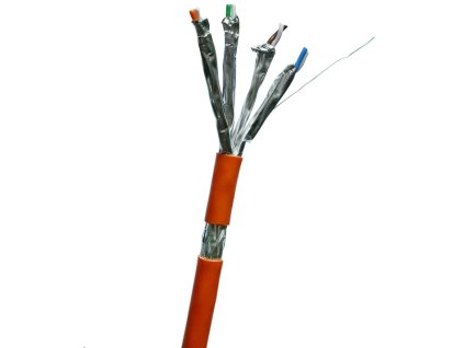 DATACOM S/FTP drôt CAT7 LSOH,Eca 500m cievka, plášť oranžový 1216