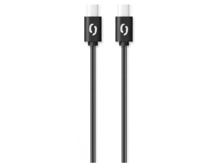 Dátový kábel ALIGATOR POWER 3A, USB-C/USB-C, 1m čierny DATKP31