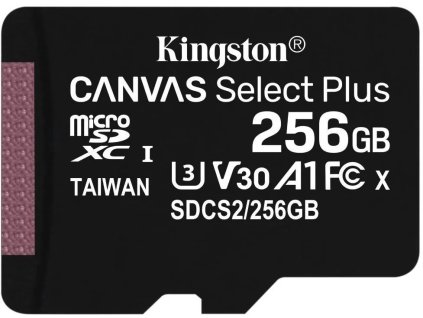 Kingston microSDXC 256GB Canvas Select Plus A1 C10 bez adaptéra