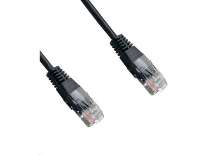 DATACOM Patch kábel UTP CAT6 0,5m čierny