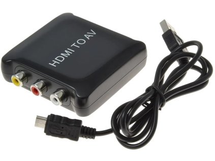 prevodník HDMI na kompozitné signál a stereo zvuk khcon-16