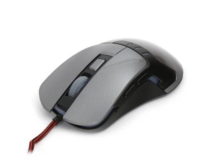 Omega VARR myš HERNÁ OM0270GR, až 3200 DPI, sivá 5907595437646